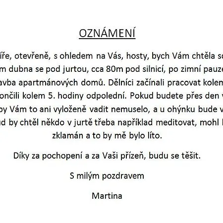 Yurt - Jurticka Chata